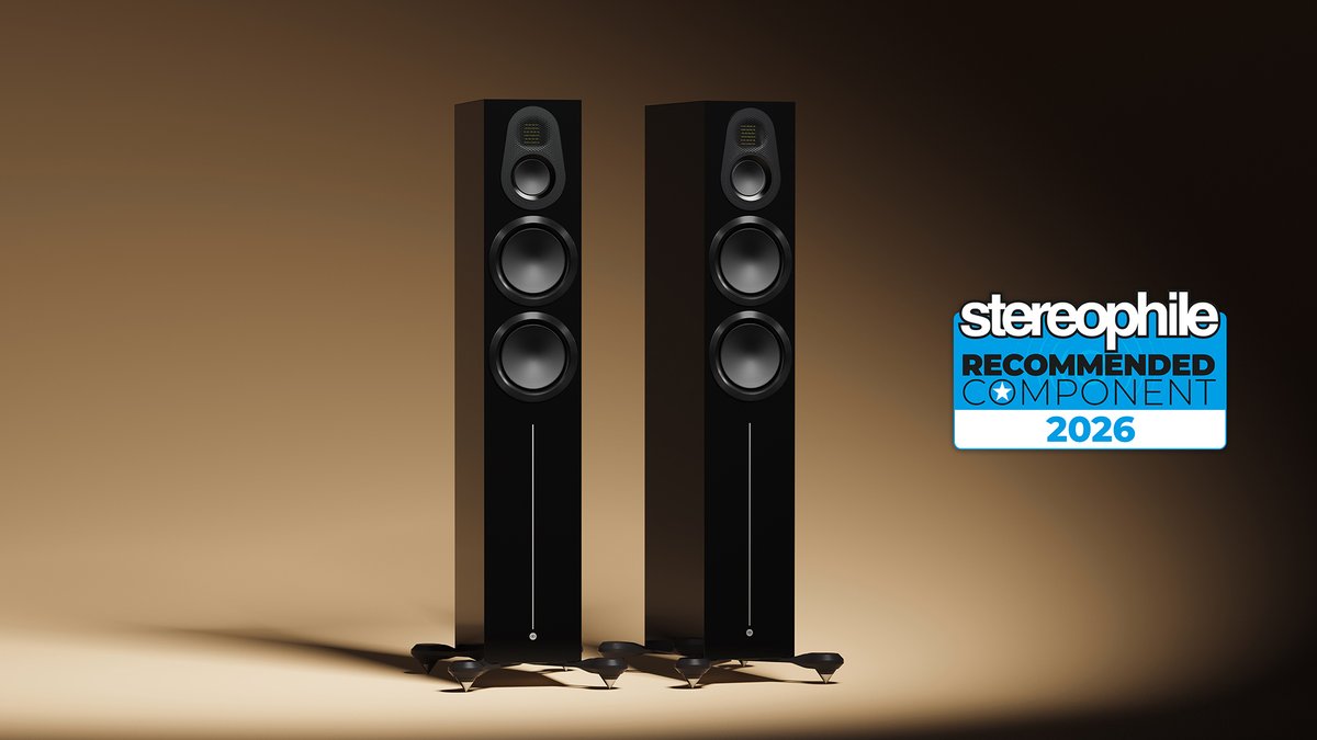 MonitorAudio's tweet photo. We’re delighted to announce that both the Monitor Audio Gold 300 6G and Platinum 300 3G have been awarded Class A status in Stereophile’s 2026 Recommended Components.

The Gold 300 6G was praised for its “vibrantly detailed soundstages” and “inviting clarity”, while the Platinum 300 3G was recognised for its exceptional imaging, precision and ability to deliver powerful, refined performance.

A remarkable endorsement of the engineering, craftsmanship and musical performance behind two of our most advanced loudspeakers.

Read more: https://t.co/j5XUSjV8M4

#MonitorAudio #GoldSeries6G #PlatinumSeries3G #BritishDesign #ListenAgain