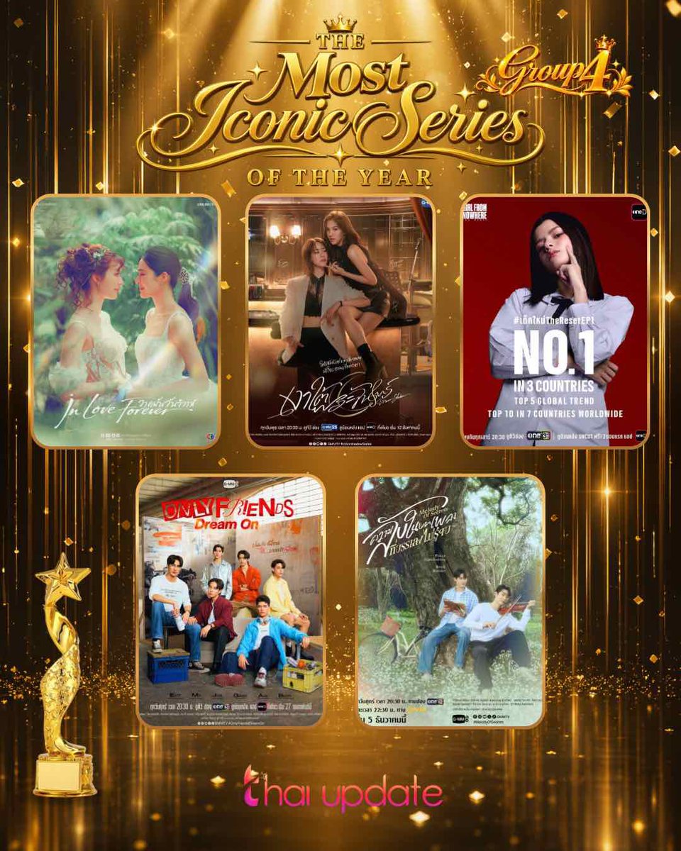 thaiupdate2021's tweet photo. The Most Iconic Series of The Year — Group 4

Vote Here 👉🏻 https://t.co/IUupobyPBR

#lingorm #emibonnie #beckysangels 
#jossgawin #earthmix #aouboom #forcebook 
🏆 
#thaiupdate2019 
#thaiupdateawards2026 https://t.co/88oXxMhCnK