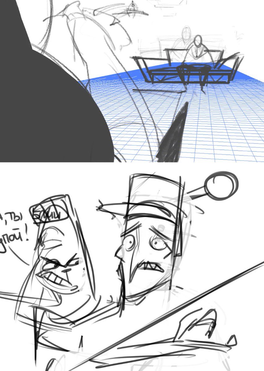 roxane_ramen's tweet photo. While we're busy with work and current tasks, let's jump ahead in the story a bit—here are some storyboards to share!  These frames are the first rough sketches we make to figure out how the scene should look. #Storyboard #Storyboarding #WIP #BehindTheScenes #Animation #IndieDev https://t.co/GVWjmXFVNv