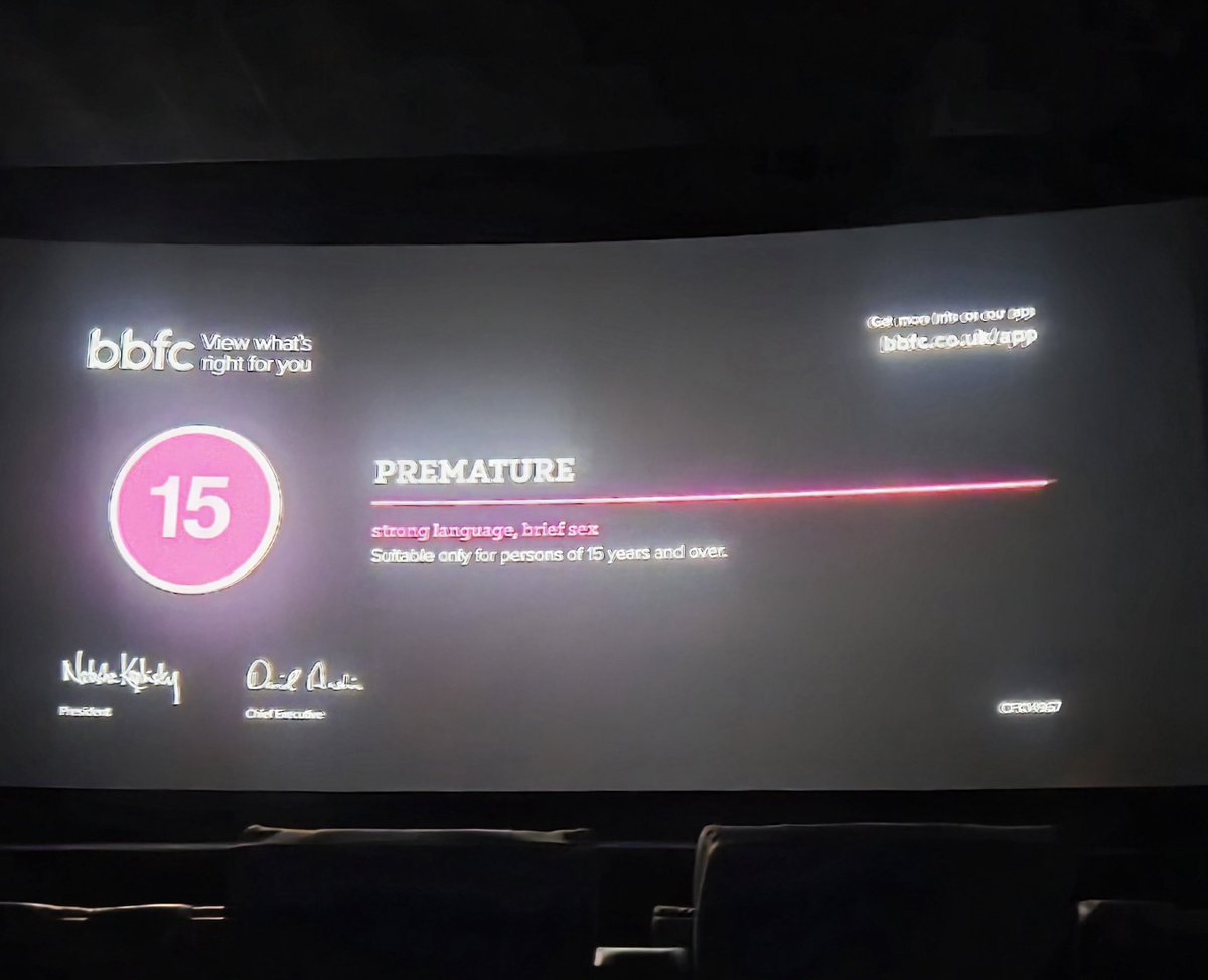 CraigTCFC3's tweet photo. Went To @ODEONCinemas On Tuesday 22nd September 2026 To See Premature👶🎬#CRAIG3 #Nickname #GalaxyS25 #OdeonCinemas #Premature https://t.co/NbODOUD5vx