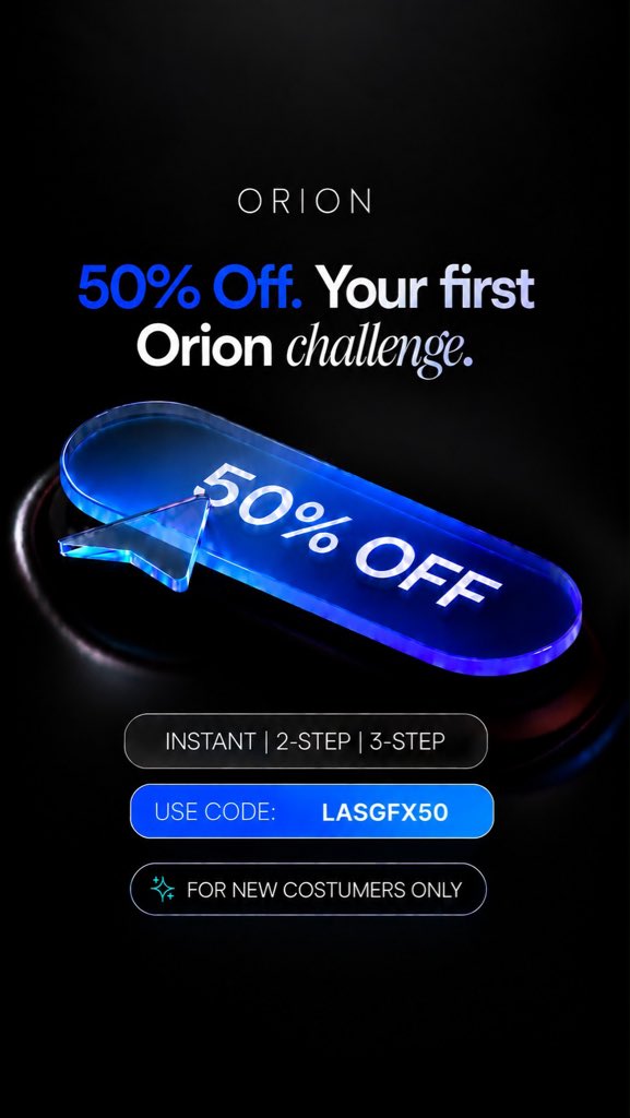 Lasgfx's tweet photo. 🚨 $50,000 ORION FUNDED GIVEAWAY! 🚨

We’re giving away 5 × $10K funded accounts to the community! 🔥🔥

HOW TO ENTER:
1️⃣ Follow @OrionAffiliates
2️⃣ Follow @orionfundedcom
3️⃣ Follow @Lasgfx
4️⃣ Like & repost this post

You could be one of 5 winners walking away with a $10K account! 💰

Good luck, traders! 🏆