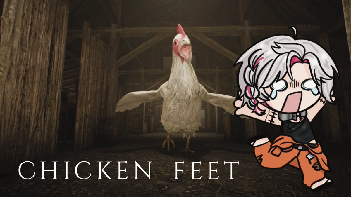 LironLockheart's tweet photo. 【Chicken Feet】
WHY DID THE CHICKEN CROSS THE ROAD? 

⏰: 1AM JST / 9AM PDT / 12PM EDT
🔗: https://t.co/Z4l9ZlR4K4 https://t.co/DQvjTJl4tD