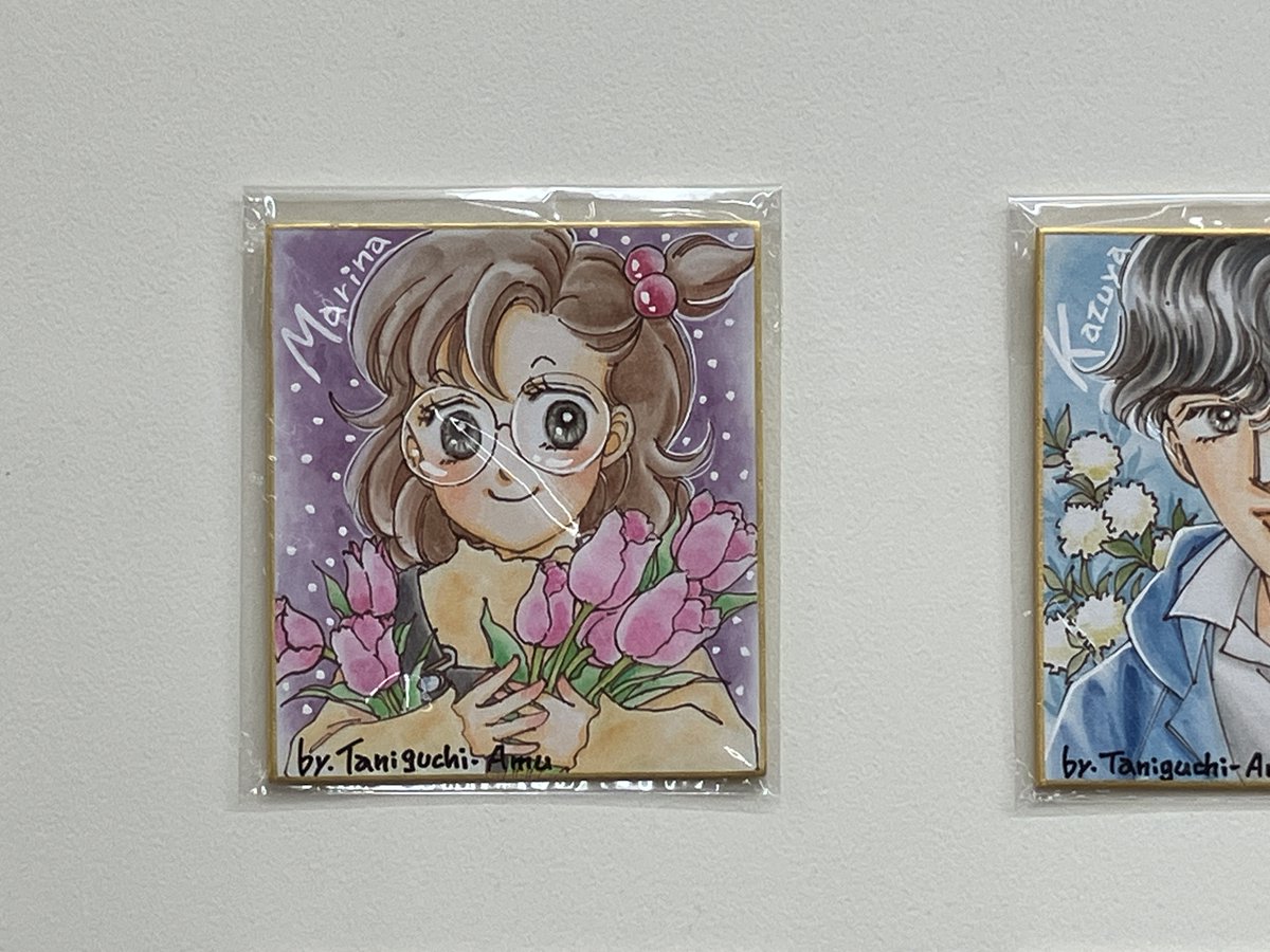 junkuike_bunbun's tweet photo. 集英社オレンジ文庫で復刊刊行中の“まんが家マリナ”シリーズのイラストを手掛けられている谷口亜夢さんの直筆イラスト色紙を掲出いたしました！
撮影&amp;SNS投稿OKです。
マリナファンの皆様、是非お立ち寄り下さい✒ https://t.co/QIoDhlr1vS