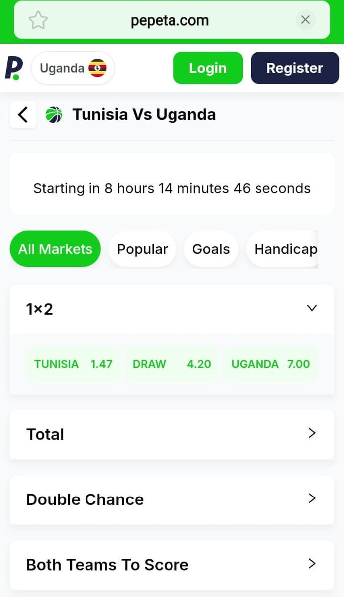PepetaUganda's tweet photo. @256Rootyherman Yes !, you can bet live on this match at https://t.co/MtLwPDuyZp https://t.co/2fSsnOx5tp