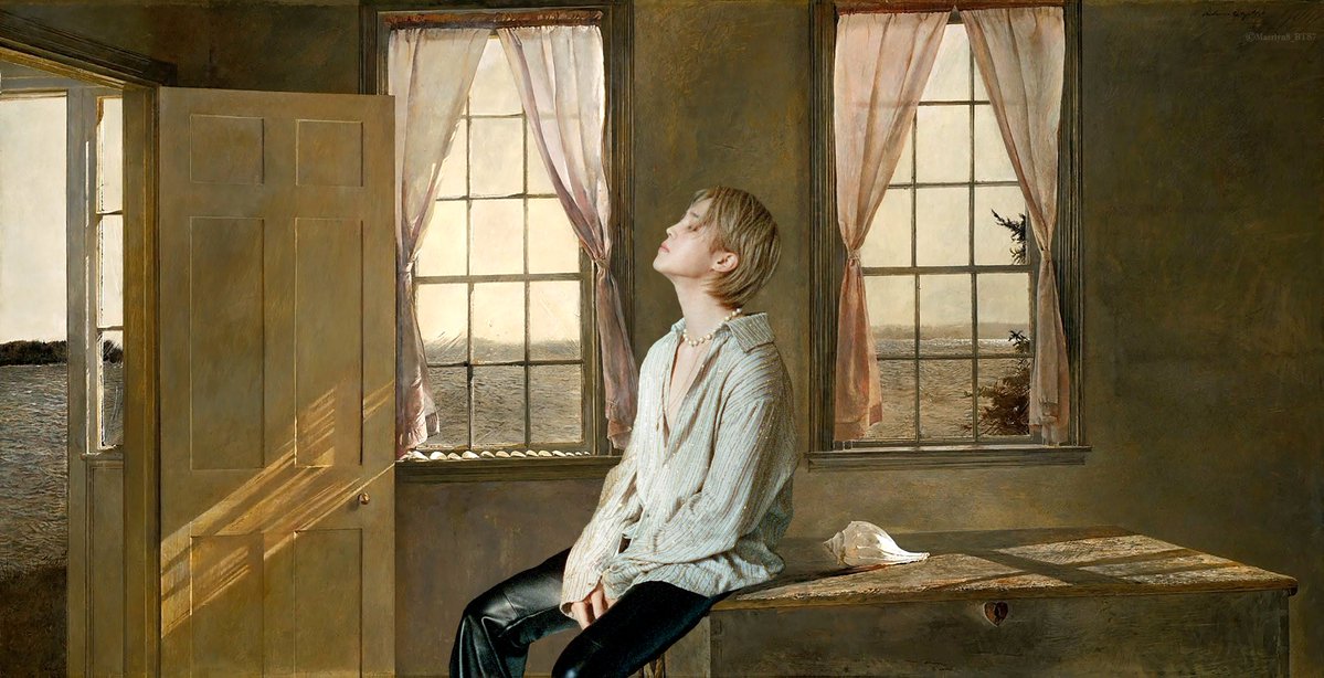 Maerlyn8_BTS7's tweet photo. 💜 BTS is/in Art 💜

A dreamy scene 

ART USED: Her Room, Andrew Wyeth (1963)

#btsisinart #bts #jimin @bts_twt https://t.co/oBhk8JlS7p