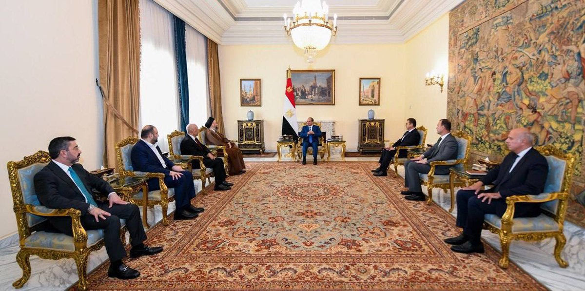 SafaaAlkanane's tweet photo. سماحة السيد الحكيم يزور جمهورية مصر العربية ويلتقي فخامة الرئيس عبد الفتاح السيسي. https://t.co/lRV7IpBpot