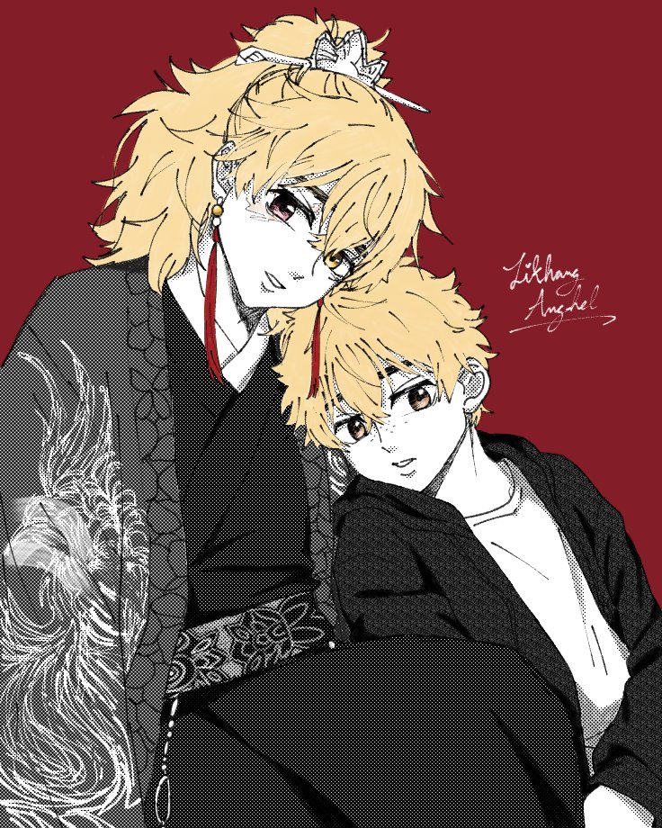 Angelica_pingal's tweet photo. Rosso and Nirei 

I don't know what color Rosso is, so I'll just guess.😅 

#ウィンブレFA #windbreaker #wb230 https://t.co/blBPS2Aby2