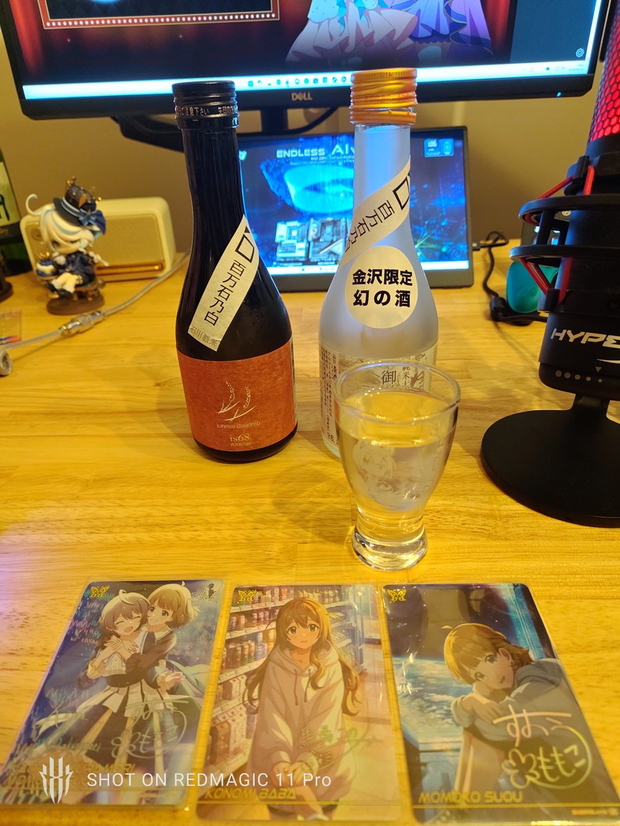 th_yassan's tweet photo. 金沢の百万石乃白を使った日本酒でミリオンライブを満喫させていただきますよ https://t.co/6AFVdcRIIz