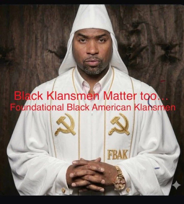 dijoni's tweet photo. One sister described Tariq correctly. He is a coon.. he is a Trump ass kissing. He thinks just like the Nazis.. anything just like the KKK. This philosophy is anti-African.. and Afro phobic. xenophobic.. he loved the white nationalist and the white supremacist. The MAGA cult FBA https://t.co/Ba8a5j52bq