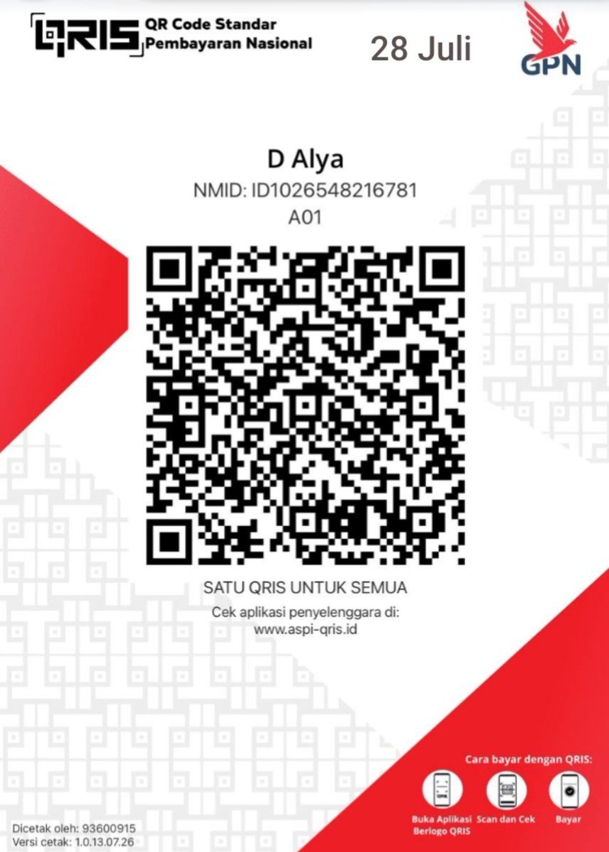nanatraveler's tweet photo. ‼️ 🚨 BE AWARE SCAMMER (HELP RT KARENA DIA MASI AKTIF SEKARANG)
informasi akunnya : 

tiktok @/ryendptr  
telegram @/rvnsttp
nomor nya +62 857-3504-3521 
D ALYA (QRIS) https://t.co/g8LDOLPDgF