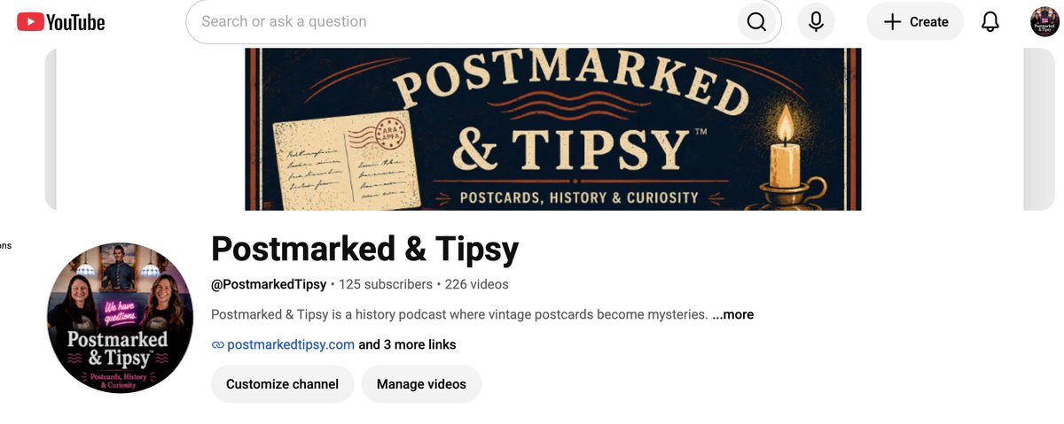 PostmarkedTipsy's tweet photo. I am afraid to post this in case it's a mistake....
WE’RE BACK! Our YouTube channel has officially been reinstated! To everyone who reached out, offered advice, commiserated with us, or simply waited patiently while we tried to figure out what the heck was happening THANK YOU! https://t.co/H0l16GyJlp