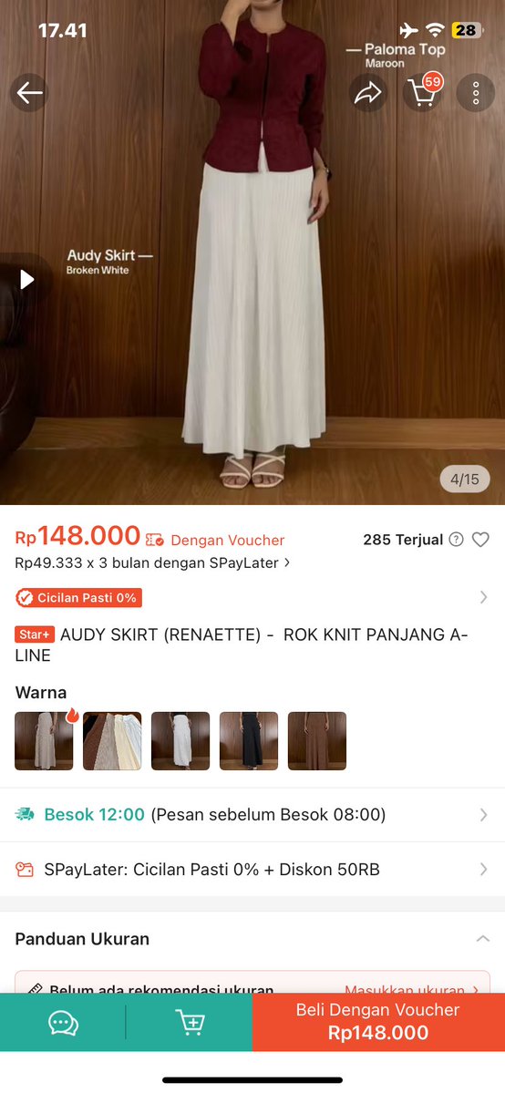 gotthemgether's tweet photo. wts audy skirt renaette warna broken white, baru tryon masih ada tag, belum pernah dipake keluar rumah baru dateng tadi malem. harga 100k ajaa udh rugi banyaak huhu link co dm yaa. btw kalo dom jogja cod ajaa

t. jual preloved rok putih outfit bawahan https://t.co/s95K4VFAqH