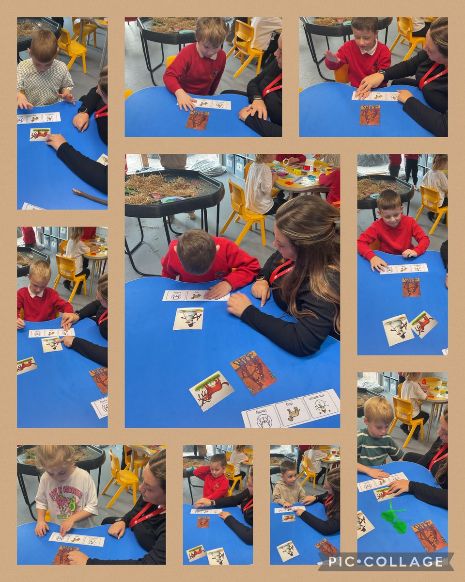 YsgolHenFelin's tweet photo. A busy morning in #YhfClass7! ๐๐ฟ We recognised and matched pictures from our story The Stick Man ๐ชต and went on a hunt around the school to complete our checklist for Recycling Week! โป๏ธ๐ https://t.co/Q3NLYCktT7