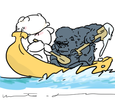 gonnohjoye's tweet photo. 🐰🦍💪🛶 https://t.co/E1n0seTMk1