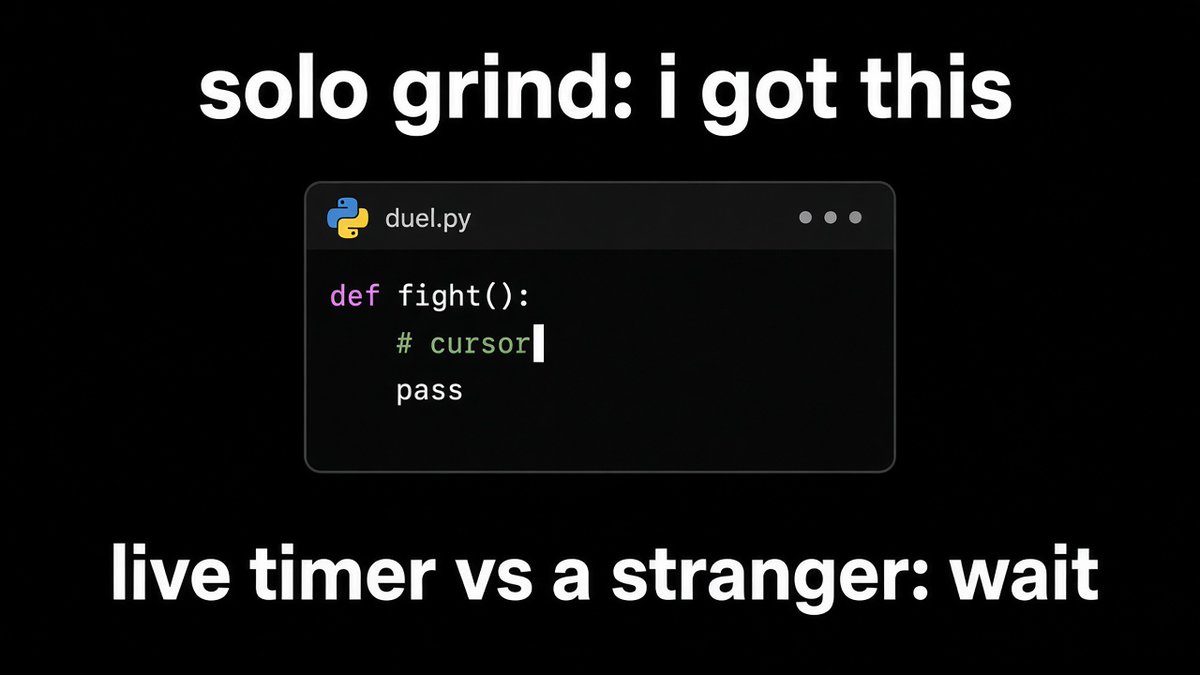 Battledevs_'s tweet photo. solo grind: i got this
live timer vs a stranger: wait

https://t.co/z3KGgcdaJy https://t.co/CsYql4Kzra