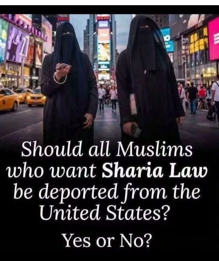 mara_065's tweet photo. Should all Muslims who want Sharia Law be deported from the United States? https://t.co/TmdpoSkT66