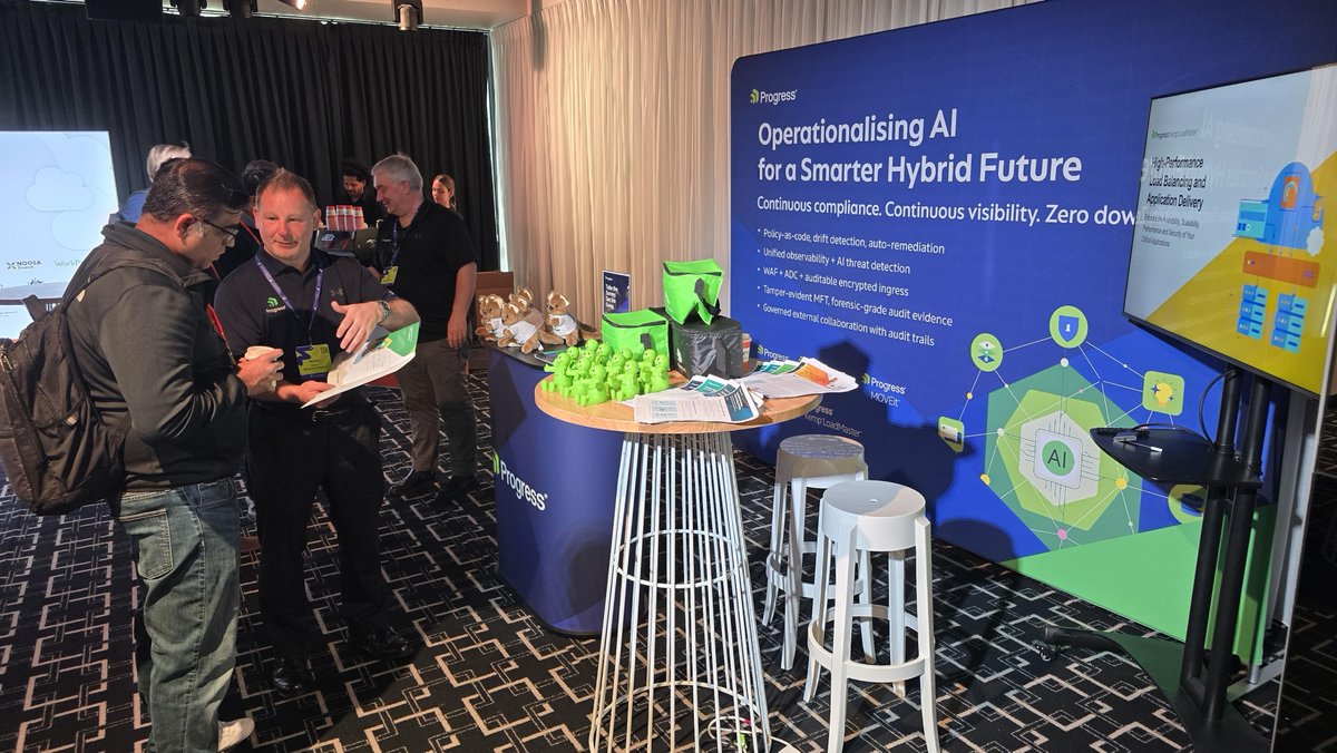 ProgressKempLM's tweet photo. Fantastic day at the NSW Cloud &amp; IT Infrastructure Summit!

The conversations reinforced a common theme: organisations are looking to accelerate #AI adoption without compromising governance or operational resilience.

Thanks to everyone who visited our booth &amp; shared insights. https://t.co/IHRgDXhYRe