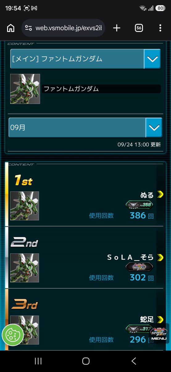 nubo1881's tweet photo. 後落ちでも無双して調子に乗って俺がファントム全一だって書こうとしたら普通に現状全一だった https://t.co/OIko31gcwQ