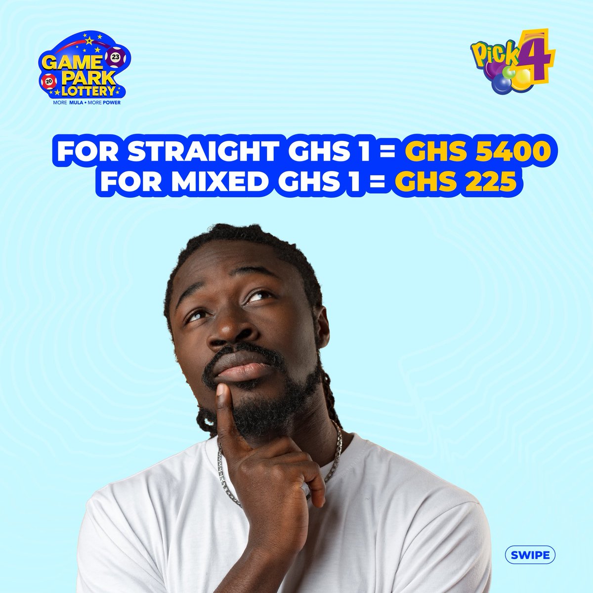 GamePark_GH's tweet photo. You have a wide variety to choose from. Don’t slack oo. Dial *946# to play pick 4 now. 
#pick1 #goldball #Apickigold https://t.co/wp91PQPZFg