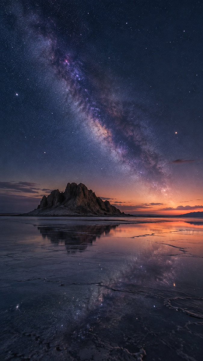 _ai_nature_art's tweet photo. オーロラまで出てきたら帰れない🌌 https://t.co/FMvj3U0ovY