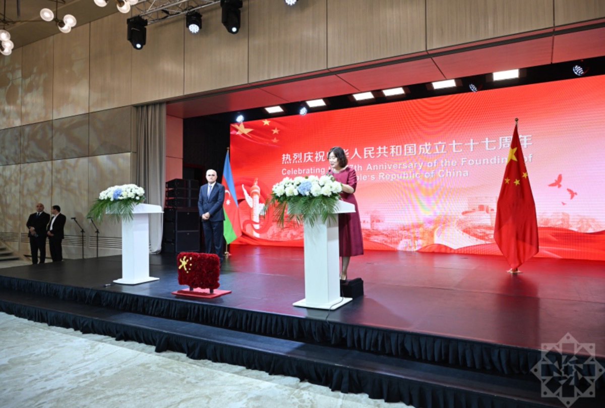 MirzayevAyaz's tweet photo. It was a great pleasure to attend the official reception at the Gulustan Palace dedicated to the 77th anniversary of the People's Republic of China.

🇦🇿🇨🇳Baku-Beijing relations have entered a brand-new stage, with bilateral trade turnover growing by 4.5% to reach $2.6 billion, and tourist flow from Azerbaijan to China surging by 85%. Having recently visited China myself, I gained incredible impressions—so much so that my video blog on China's education system surpassed 1 million views across social platforms.