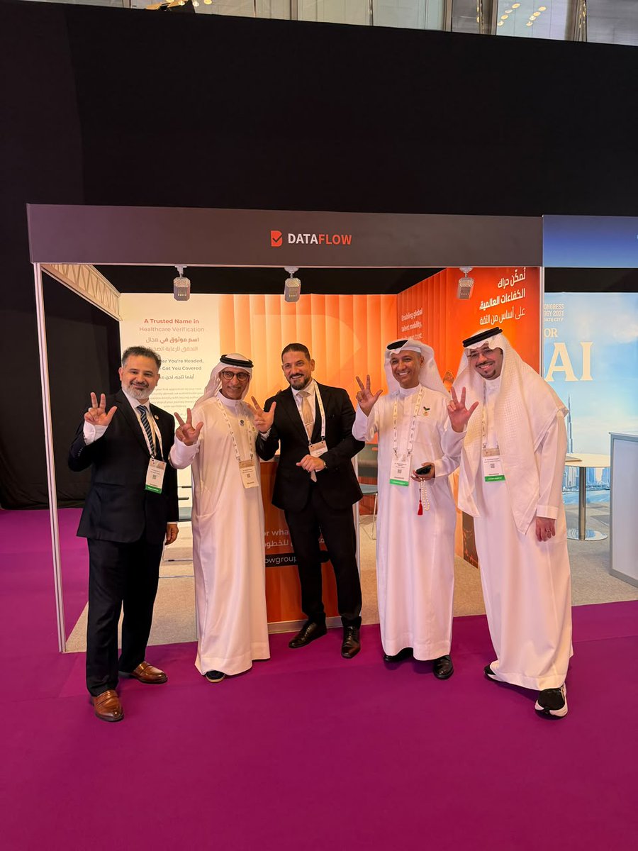 DataFlowGroup's tweet photo. Day One at MEIDAM 2026 is wrapped! It was a great start to the event, with meaningful conversations, new connections, and plenty of opportunities to engage with the wider community. We’re looking forward to what’s ahead over the coming days.

اختتمنا اليوم الأول من مشاركتنا في ميدام 2026، وكانت بداية مميزة مليئة بالتواصل واللقاءات والنقاشات البنّاءة. سعداء بكوننا جزءاً من هذا الحدث، ونتطلع لمواصلة هذه التجربة خلال الأيام القادمة.

#DataFlowGroup #MEIDAM2026
