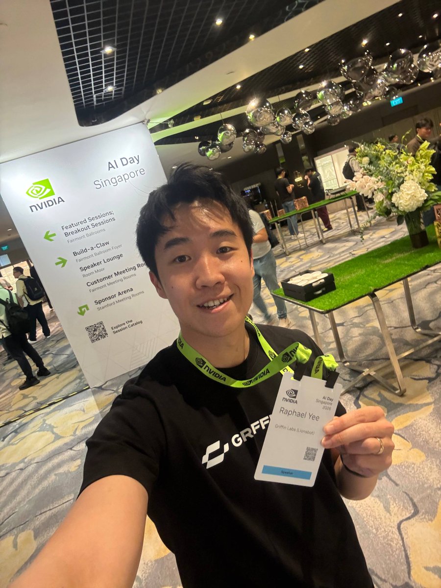 raph0x1's tweet photo. spoke on physical ai at nvidia ai day yesterday in singapore.

joined the panel on accelerating physical ai adoption from research into industry across the ecosystem. https://t.co/JyBGOTJLLe