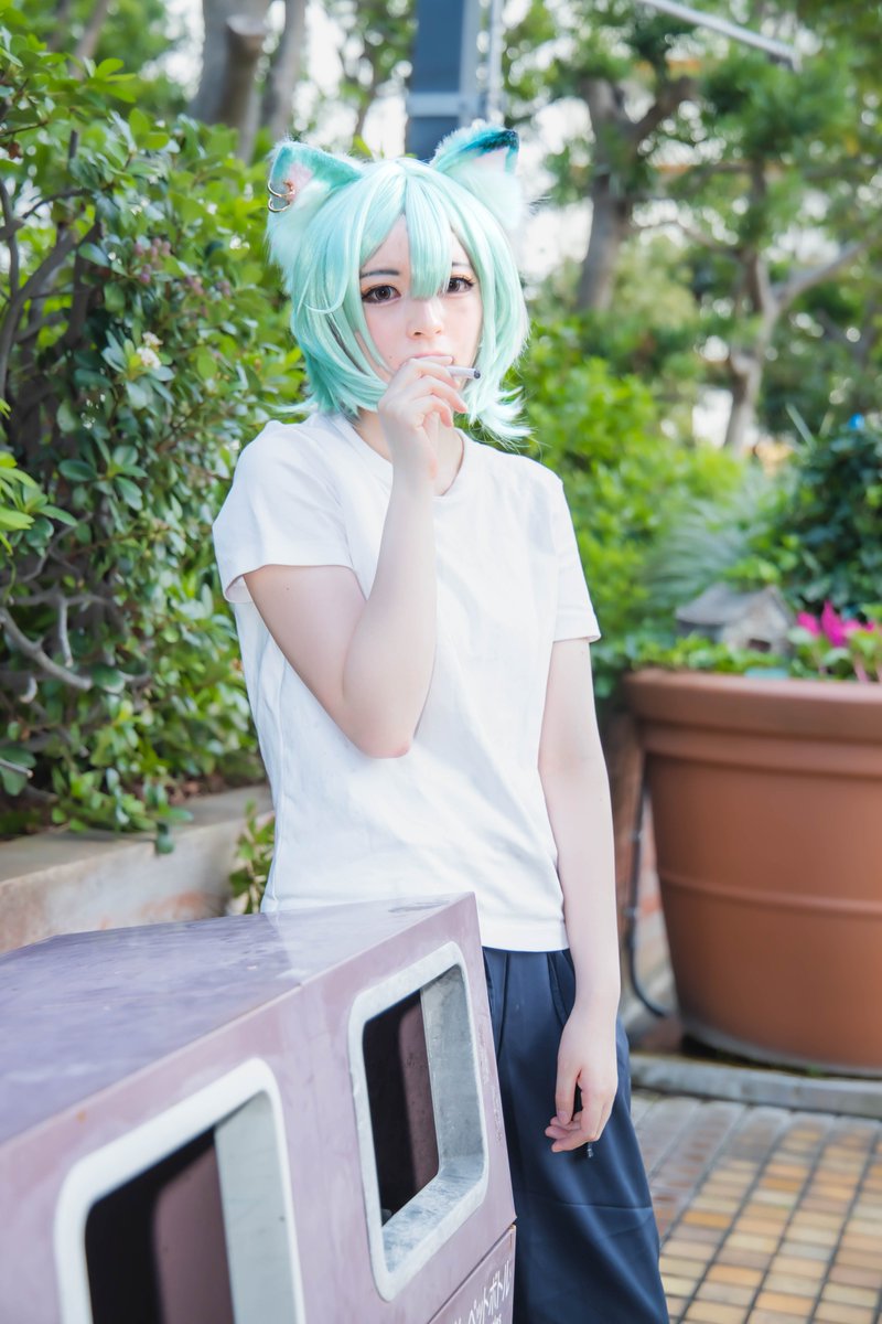 mado10969's tweet photo. 【Cosplay】 
2026年9月22日 アコスタ池袋
「ヤニねこ」 
ヤニねこ
model : うさみふうこ ( @usamifuuko )  
撮影させていただきありがとうございました✨
路上×ヤニねこ。空気感がめちゃくちゃ良かったです。
#acosta #アコスタ #ヤニねこ #yanineko #cosplay https://t.co/C7PsMYnq0X