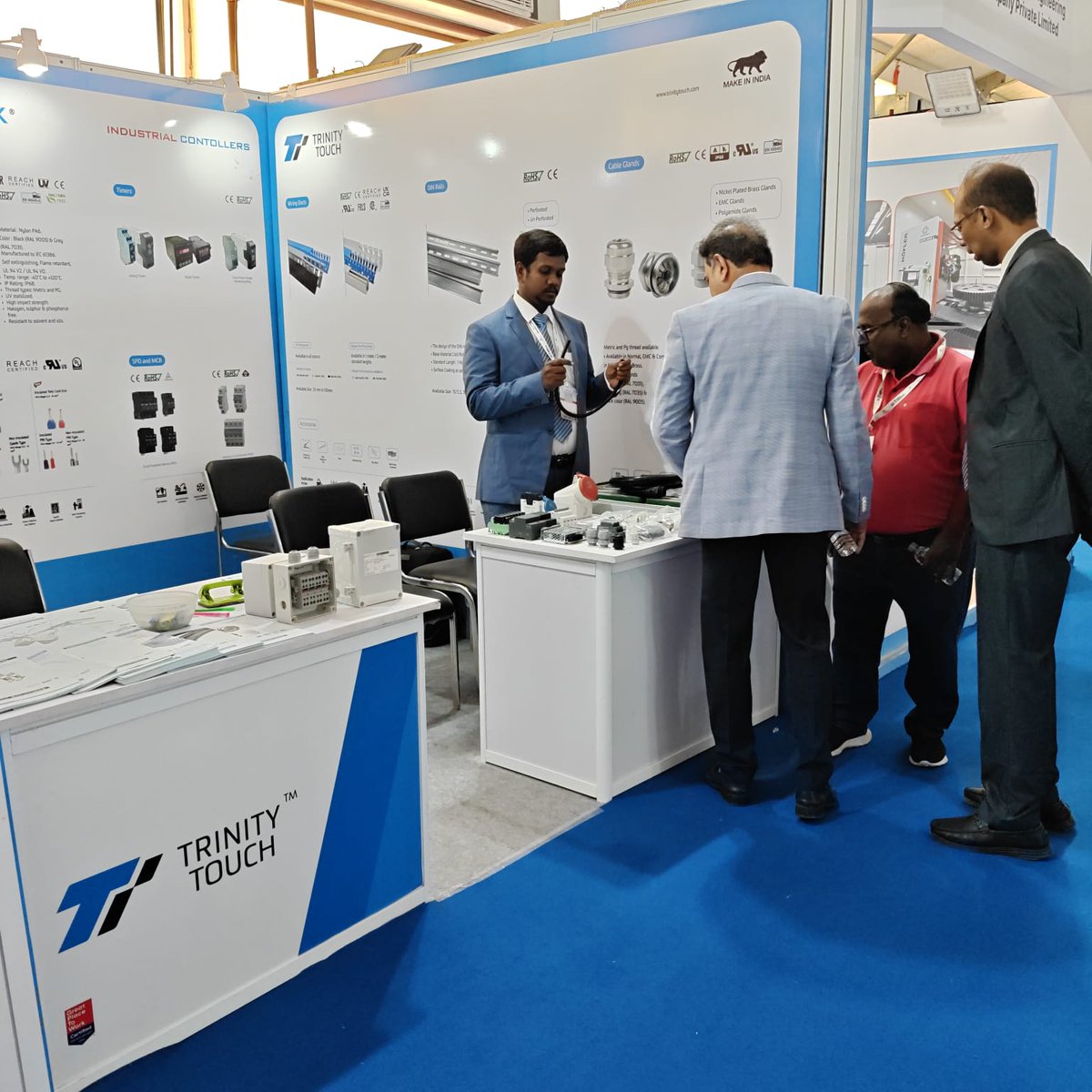 TrinityTouch's tweet photo. 🇮🇳 Trinity Touch at India #DefenceManufacturing Conclave 2026!

📍 Ajeya Stadium, Avadi, Chennai
📅 Sept 24–25 | Booth 69

Explore our electrical, electronic &amp; connectivity solutions for defence and manufacturing.

🤝 Let’s Connect. Innovate. Build.

#TrinityTouch https://t.co/KI9R3s4Twp