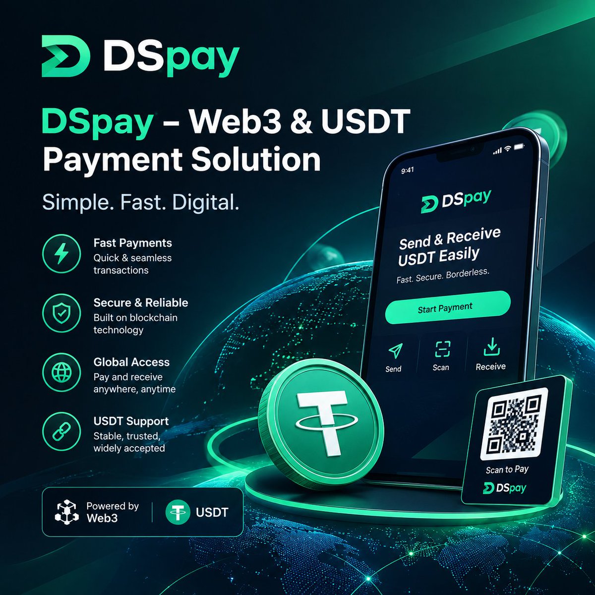 LINOXX9090's tweet photo. 🚀 Explore DSpay for modern digital payments.

DSpay focuses on USDT payments and Web3 payment solutions for a smoother digital payment experience.

#DSpay #USDT #Web3Payment https://t.co/2FoaEpXtzl
