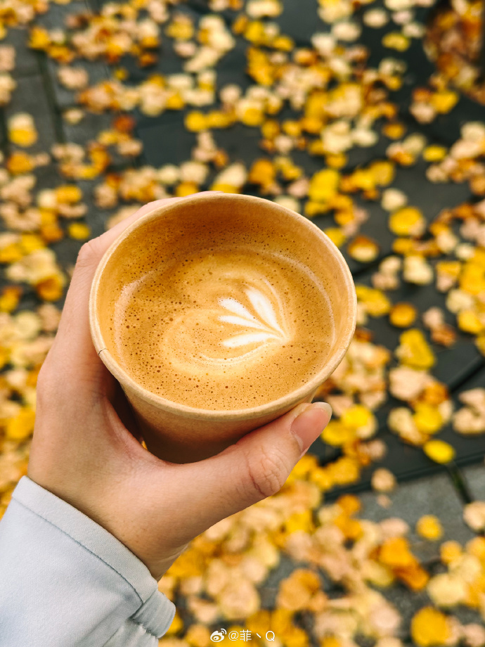 TrishaLack20's tweet photo. El otoo trae hojas rojas y un café caliente perfecto! ， https://t.co/dlQYsbciB4