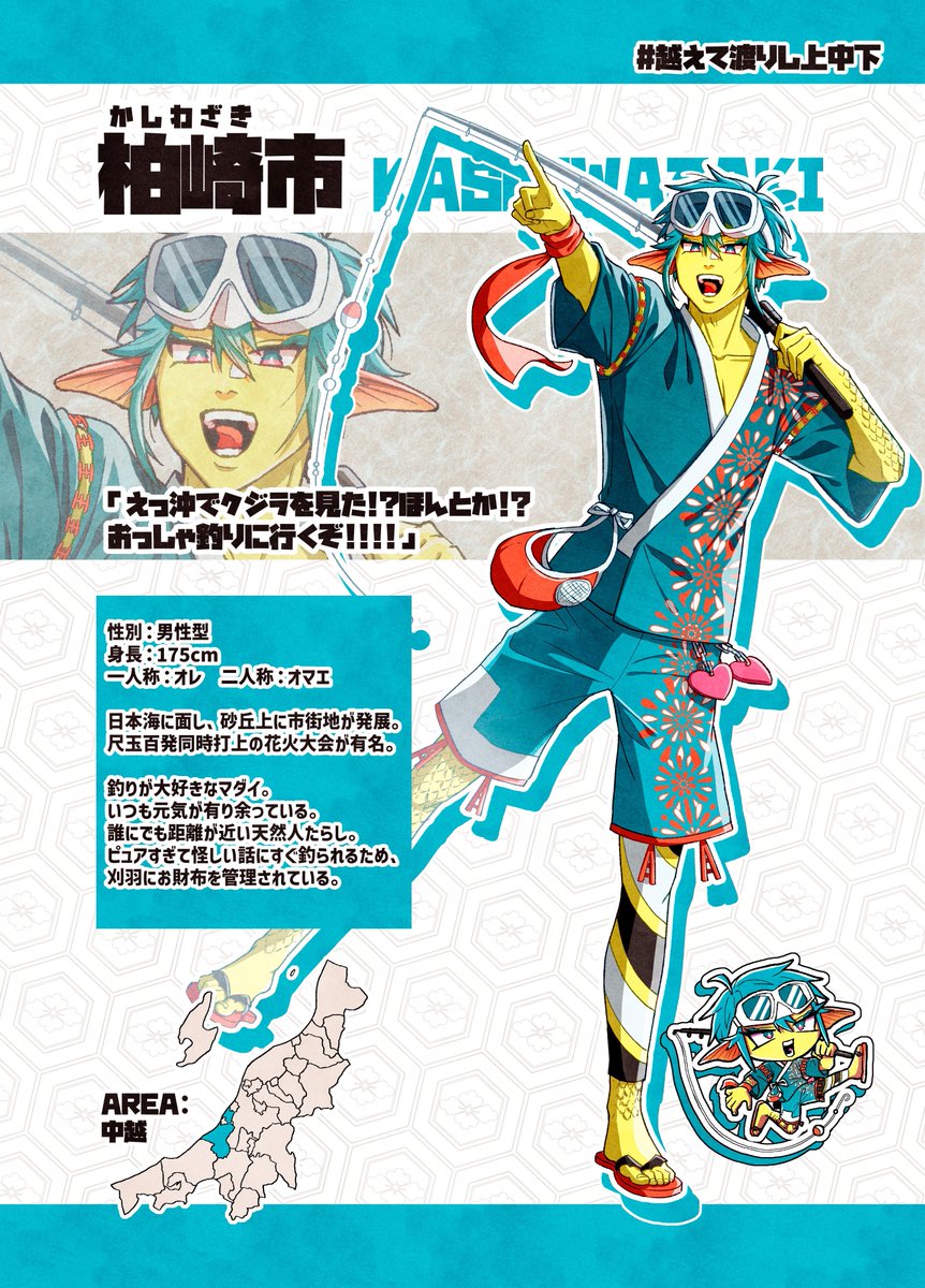 Utsu__semi__3's tweet photo. 【🌾県市町村擬人化】 木白崎市！

 #市町村擬人化 
 #越えて渡りし上中下 https://t.co/WAlogNVexs