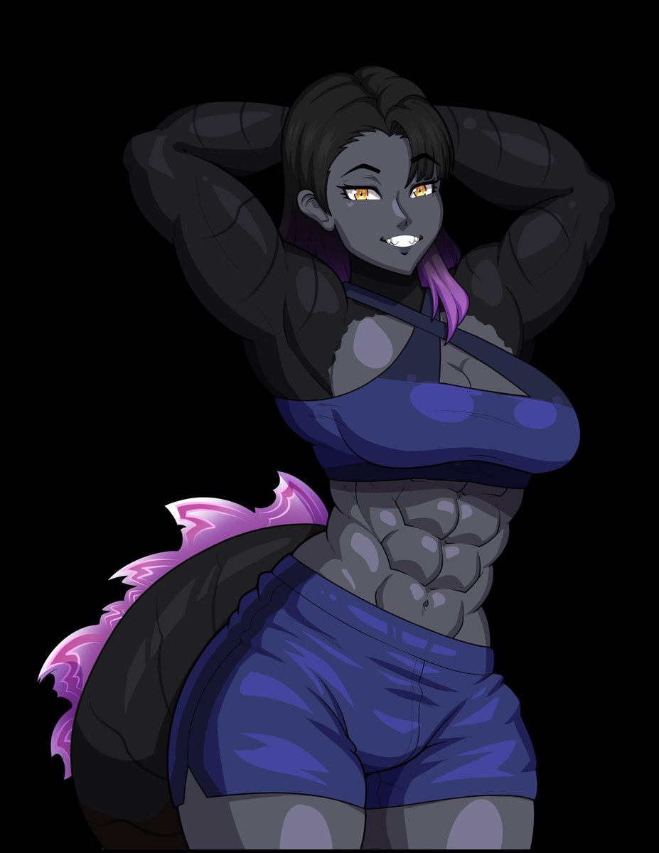 DawnOphidian's tweet photo. @Vesperwitch [Ray]

*The peering half closed gaze of a kaiju lingers on the smaller one with interest. A soft smile along their closed lips.* https://t.co/YZp4RnHiu2