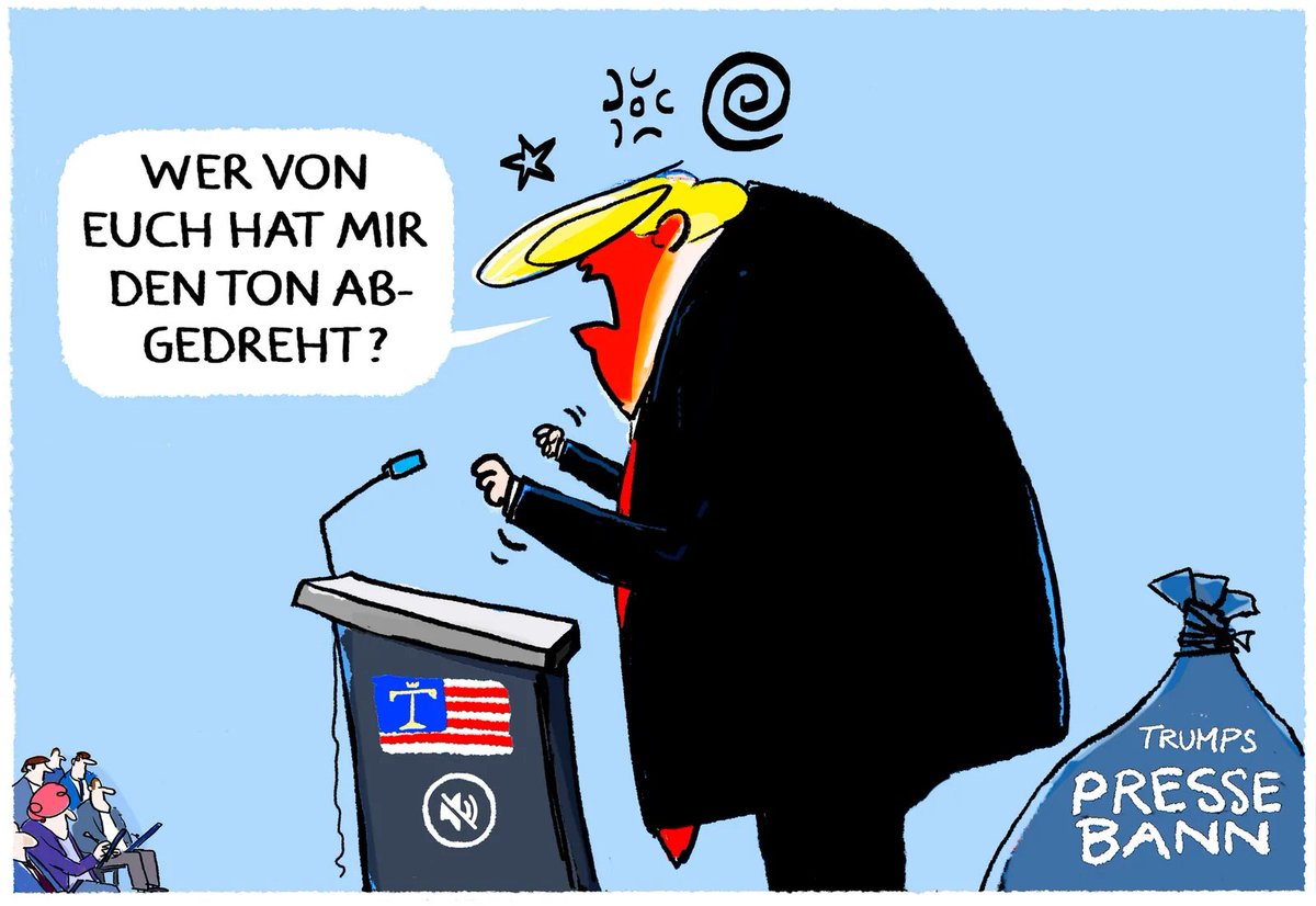 Earthfriend21's tweet photo. Moin zusammen 👋😅❣️
#Netzfund
#Satire & #Cartoon s zum #Donnerstag ("Vize-Freutag")
So great #Trump🎃🤡
#Trump 🎃🤡#PressBan ©Markus Grolik
#Kanzlertausch ©Harm Bengen
#DieLinke in #Berlin ©Kostas Koufogiorgos https://t.co/QIkWWEQp1J