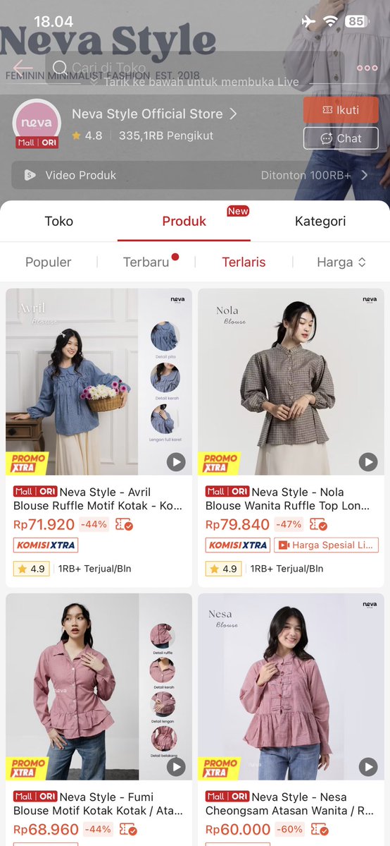 xabiruni's tweet photo. PRETTY BLOUSE HIJAB FRIENDLY MULAI 60 RIBUAN✨

Yang lagi cari blouse cantik buat ngantor, ngampus atau hangout merapat dulu‼️

Harga murah tapi look nya nggak kelihatan murahan 👀 https://t.co/VcL7JdwCrm