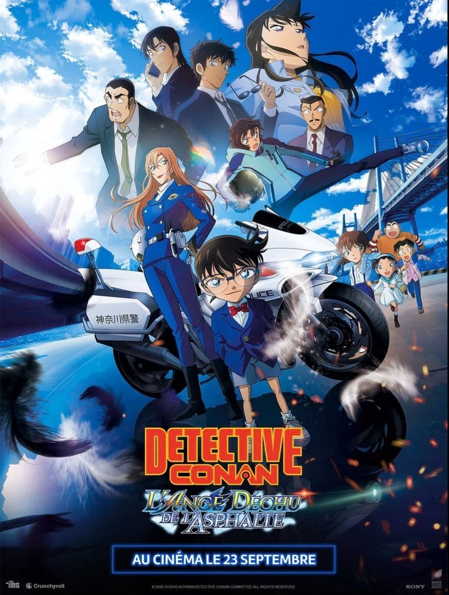 ConanStory's tweet photo. 🇫🇷 Pour son premier jour d'exploitation le Film 29 de Détective Conan : L'ange déchu de l'asphalte a réalisé 846 entrées sur 65 copies ! 🔥 https://t.co/PldNBnqT2I
