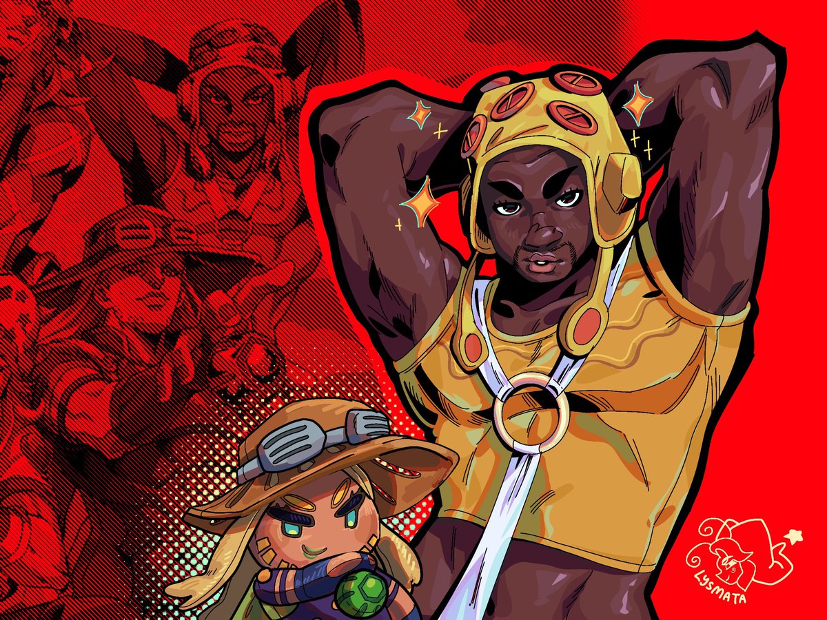 Lysmata_mala414's tweet photo. [Insert different caption]

#pocoloco #sbr #fanart #jjba https://t.co/gf5UjtwMIQ