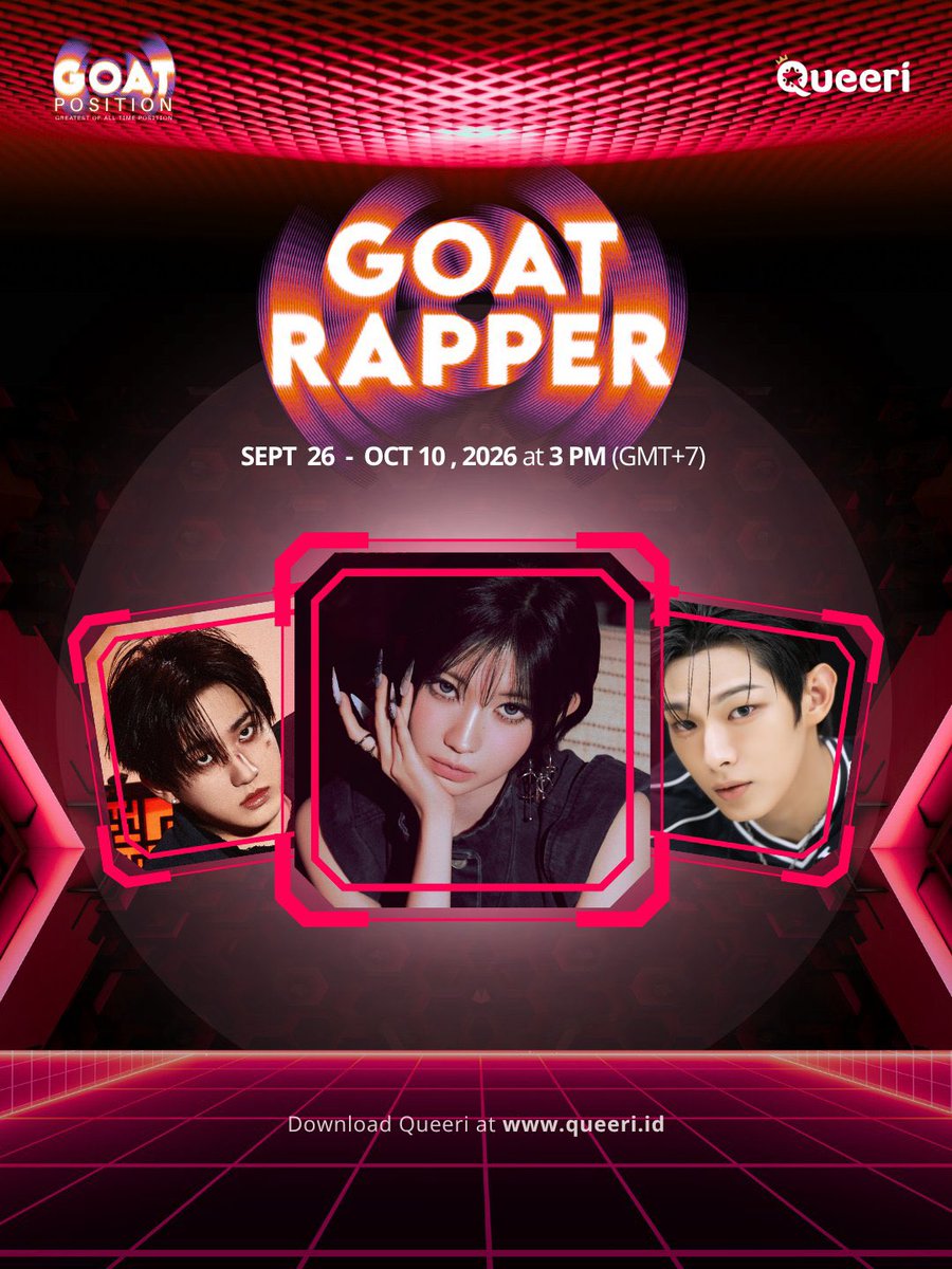 enamiasanews's tweet photo. 🏆 QUEERI Voting Guide — GOAT Rapper

The GOAT Rapper voting starts on September 26! 🐐🔥
Let’s support ASA and collect as many votes as possible!

How to collect votes:

📅 Daily attendance: Open QUEERI every day and claim your daily rewards.
📺 Watch ads: Watch the available ads to earn more Silver Crowns.
🔄 Keep your attendance streak: Don’t miss a day to maximize your rewards.
👑 Collect Crowns: Save your Crowns for the GOAT Rapper voting.

Voting starts: September 26
Make sure to collect your Crowns before the voting begins and vote for ASA every day! 💗

Let’s do our best for ASA! 🐐👑

베이비몬스터 아사 #ASA #ENAMIASA #아사 #アサ #BABYMONSTER