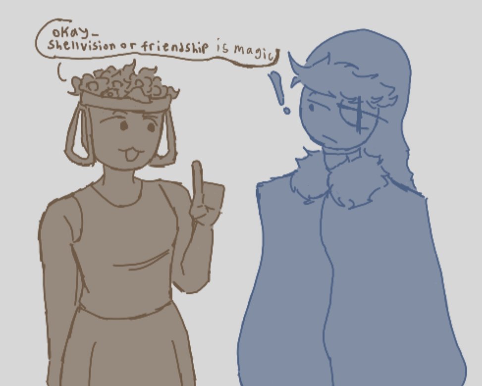 AstrixIsKewl's tweet photo. lowk had to draw this interaction I had with my friends yesterday
(I'm the astro if you cant tell)
#shellvision #dandysworldart https://t.co/Y0pzFv5MZv