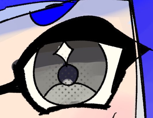 0928Kae_e's tweet photo. #このタグを見た人は自分の絵柄の目の部分を見せる 
目の下らへんにあるドットが好き😖😖 https://t.co/maAUMrgbyH