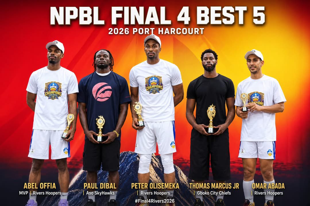 Olanikeajagun01's tweet photo. These are your top 5  #NPBL players at the just concluded NPBL final 4 in port harcourt.
##NPBLfinal4
#Final4rivers2026 https://t.co/GbiI5q9sf0