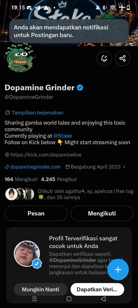 t0bewin's tweet photo. @DopamineGrinder Manifesting legend https://t.co/NiJycOEqKe