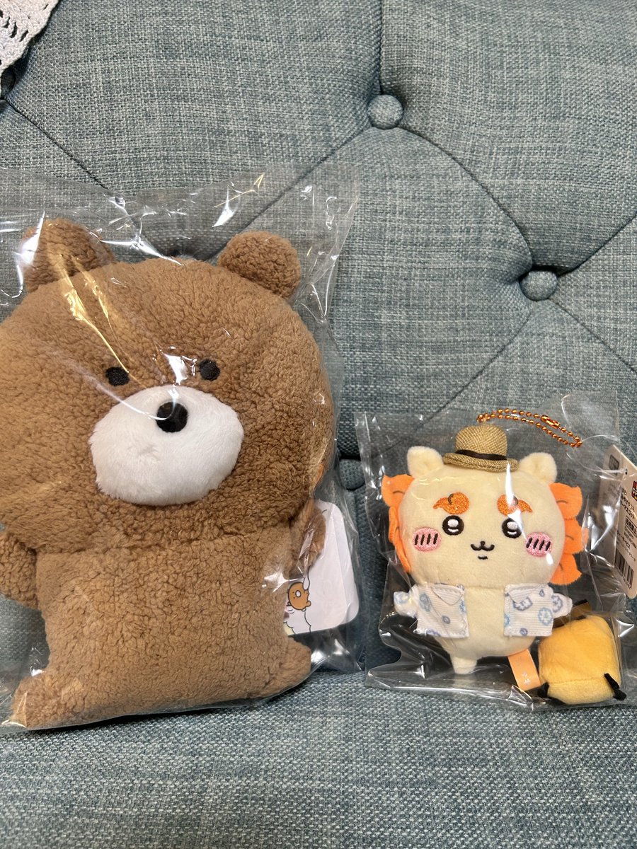 diary2979's tweet photo. 届いたシーサーちゃんとくまのぬいぐるみ届いた✨
可愛い✨
#ちいかわ
#ちい活 https://t.co/PRhfWEMi1Z