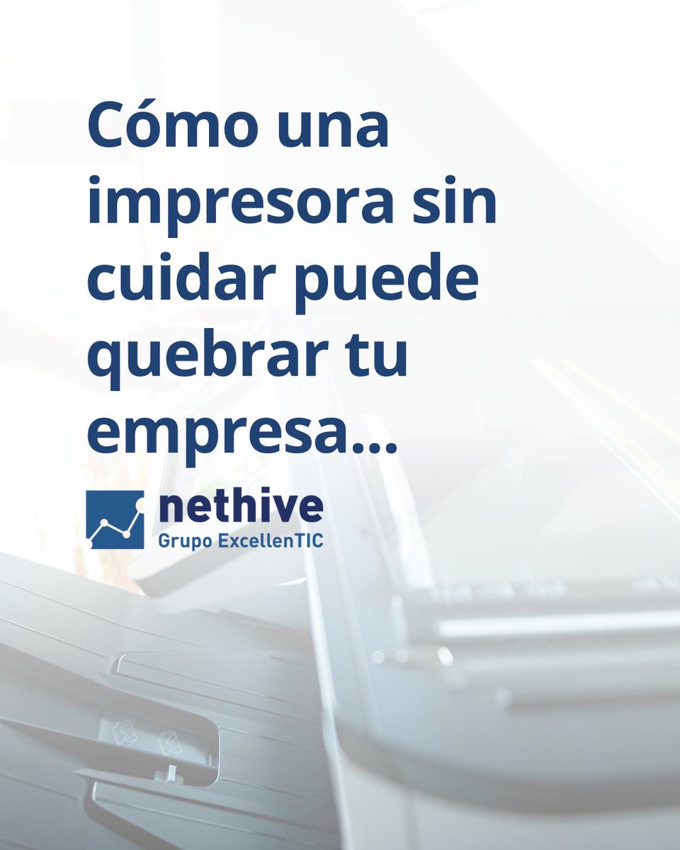 NETHIVE_es's tweet photo. 🖨️💥 ¿Una impresora arruinando tu empresa?... Suena a broma, pero es la puerta trasera perfecta para vaciarte el negocio. 😱💸

En #Nethive_Consulting blindamos toda tu tecnología hasta el último rincón. Contáctanos en https://t.co/P8X0Qv4FL7 🌐✨ https://t.co/Rm2Hd45A7o
