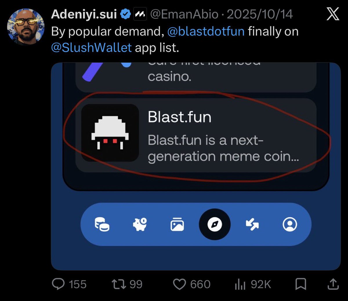 GuarEmperor's tweet photo. Not alpha but just watchlist 

Project @blastdotfun 

This launchpad on SUI 

For now still incoming https://t.co/qzRmtuEnXs