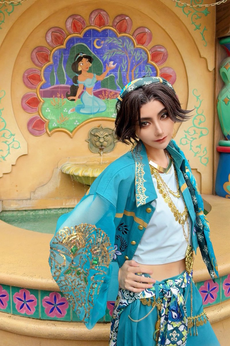 hs715hs's tweet photo. 初ミナジール🧞‍♂️𑁍ཾ
 #Dハロ仮装  #Dハロ仮装2026  #Dハロツイステ https://t.co/jaMSY8osJT