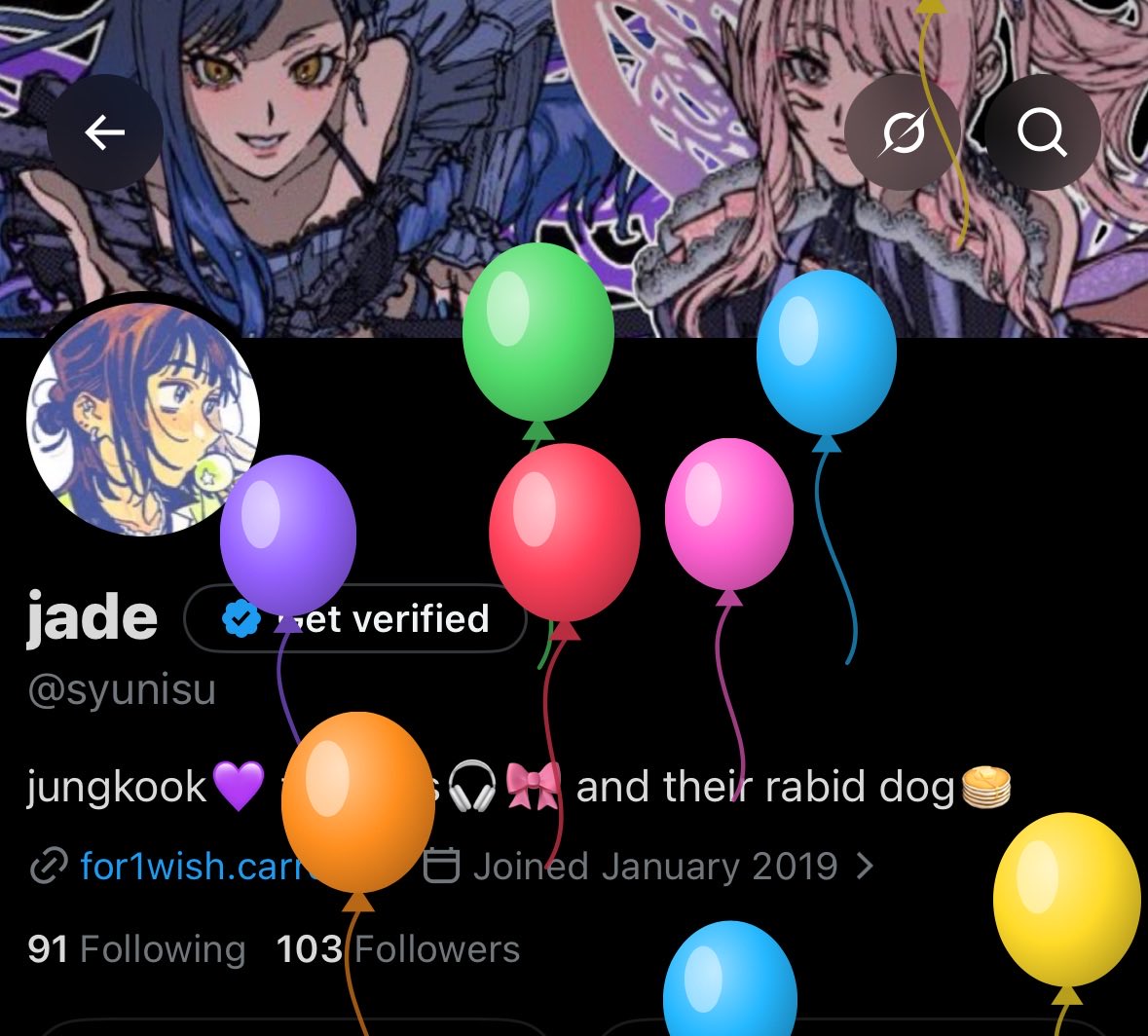 syunisu's tweet photo. if no1 got me i know the twitter balloons got me https://t.co/RqpVQdWJSB