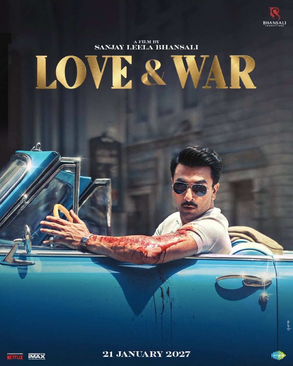 letscinema's tweet photo. THIS IS ABOUT TO BE ABSOLUTELY INSANE!!! 

Sanjay Leela Bhansali has unleashed Ranbir’s first look from #LoveAndWar and the anticipation has just reached another level — WHO’S NEXT TOMORROW? Alia Bhatt or Vicky Kaushal? https://t.co/HXjxArjCtH