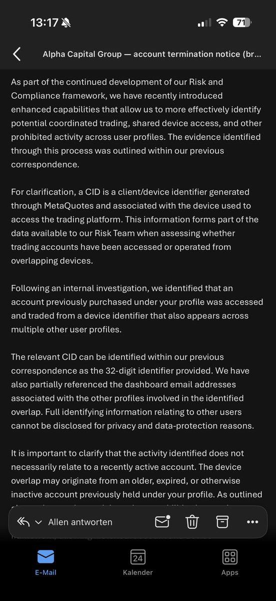 adhufx's tweet photo. Claiming something without having any evidence… great job. Thanks for nothing.... 
at least give us the money for the funded Accounts back!!!
@AlphaCapitalUK 

@PropFirmsGuru @propfirmeye @PropFirmMatch @OnlyLuso @Spencerxau1 @Propfirm @PropFirmCom @PropFirmJournal https://t.co/vpQDOdPqOo