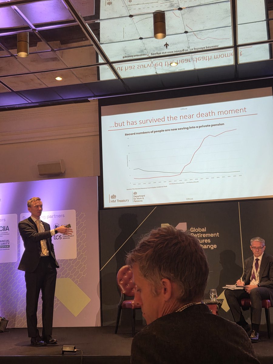 zigavizintin's tweet photo. UK Pensions Minister Torsten Bell showing great success of auto enrollment in pension plans in the UK. #GRFX https://t.co/LW7NpTphiw